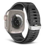 Decoded Silicone Ultra Traction Strap - Apple Watch 44/45/49mm - Black