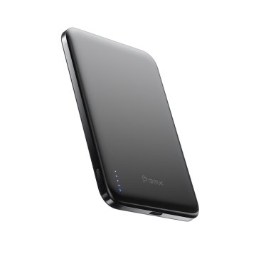 BMX SolidSafe Air Titanium Powerbank - Qi2 - Semi Solid State - 5000 mAh - Black