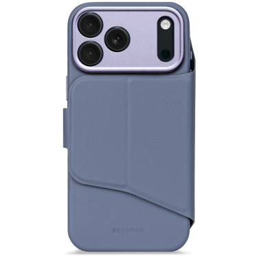 Decoded Textured Silicone Wallet - iPhone 17 Pro Max - Forever Blue