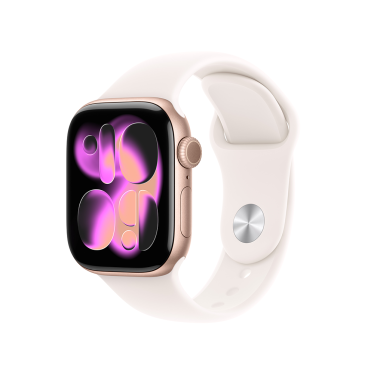 Apple Watch S11&nbsp;-&nbsp;42mm -&nbsp;Rose Gold Aluminium - Light Blush Sport Band - S/M