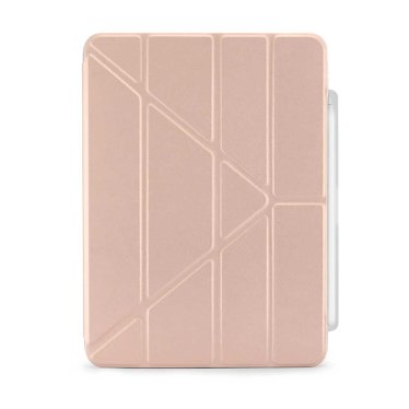 Pipetto Origami Pencil Case - iPad Air 10.9" (2020/2022) / iPad Air 11" (2024-2026) - Metallic Pink