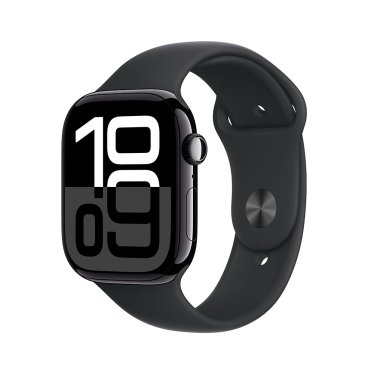 [Open Box] Apple Watch S10 - 46mm - Jet Black Aluminium - Black Sport Band - S/M (140-190mm)