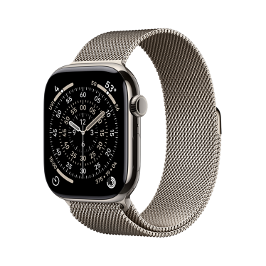 [Open Box] Apple Watch S11 Cellular - 46mm - Natural Titanium - Natural Milanese Loop - M/L