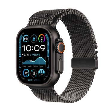 [Open Box] Apple Watch Ultra 2 - 49mm - Black Titanium - Black Titanium Milanese Loop - (S) (130-160mm)