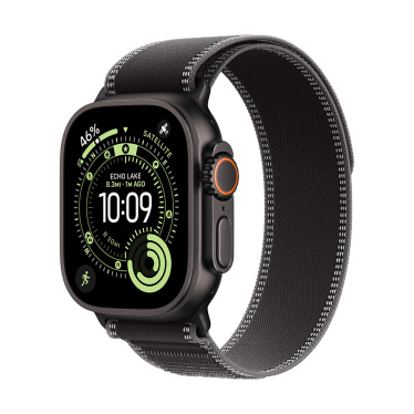 [Open Box] Apple Watch Ultra 3 - 49mm - Black Titanium - Black/Charcoal Trail Loop - M/L