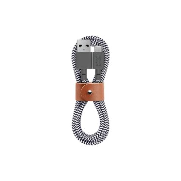 Native Union Belt Cable Kevlar - USB-C to USB-A - 1.2m - Zebra