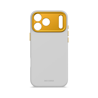 Decoded Silicone Backcover - iPhone 17 Pro Max - Grey/Marigold