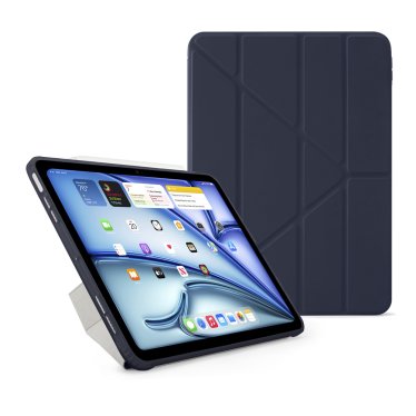 Pipetto Origami Case - iPad Air 10.9" (2020/2022) / iPad Air 11" (2024-2026) - Dark Blue