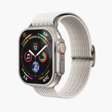 Vonmahlen Woven Loop - 38/40/41mm - Silver/Cream