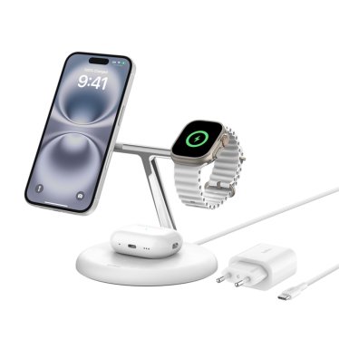 Belkin BoostCharge Pro 3in1 Magsafe Adjustable Charging Stand - White%