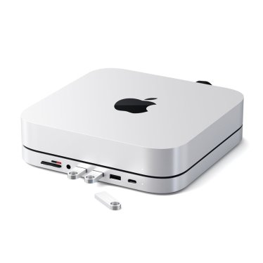 @Satechi Aluminum Mac Mini (2020/2023) / Studio (2022/2023) Stand Hub - Silver